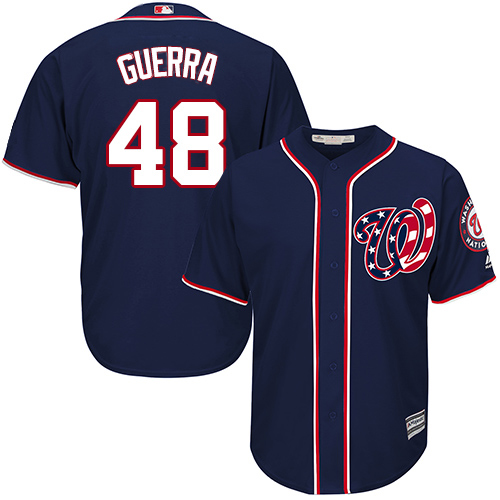 Washington Nationals #48 Javy Guerra Navy Blue New Cool Base Stitched Jersey Men's