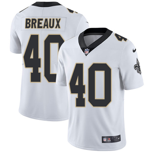 New Orleans Saints #40 Delvin Breaux White Men's Stitched Vapor Untouchable Limited Jersey Men's