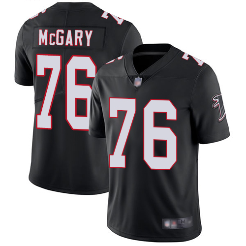 Atlanta Falcons #76 Kaleb McGary Black Alternate Youth Stitched Vapor Untouchable Limited Jersey Youth