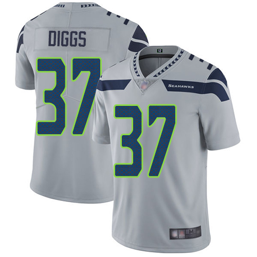 Seattle Seahawks #37 Quandre Diggs Grey Alternate Men's Stitched Vapor Untouchable Limited Jersey Men's