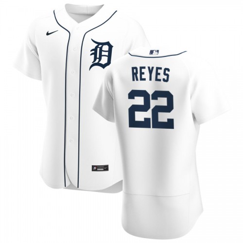 Detroit Detroit Tigers #22 Victor Reyes Men's White Home 2020 Authentic Player Jersey Men's
