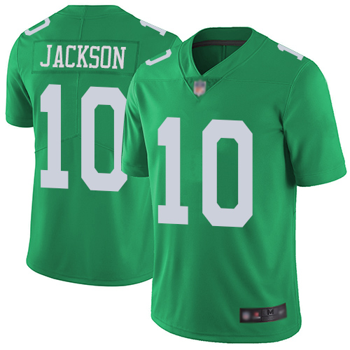Philadelphia Eagles #10 DeSean Jackson Green Youth Stitched Limited Rush Jersey Youth
