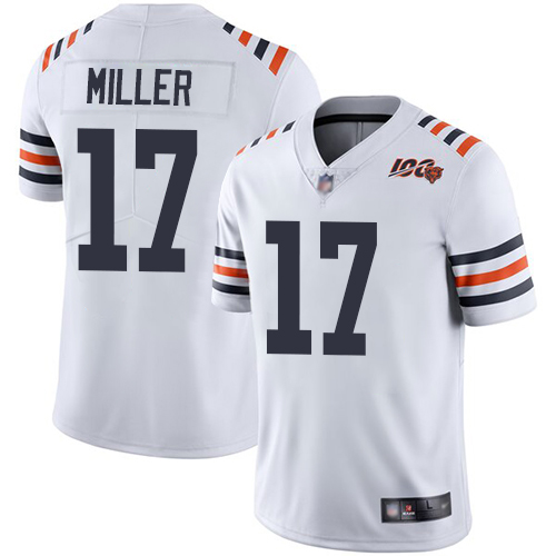 Chicago Bears #17 Anthony Miller White Alternate Men's Stitched Vapor Untouchable Limited 100th Season Jersey Men's