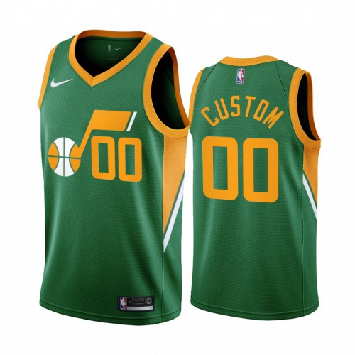Utah Jazz Personalized Green Swingman 2020-21 Earned Edition Jersey