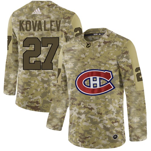 Adidas Montreal Canadiens #27 Alexei Kovalev Camo Authentic Stitched Jersey Men's