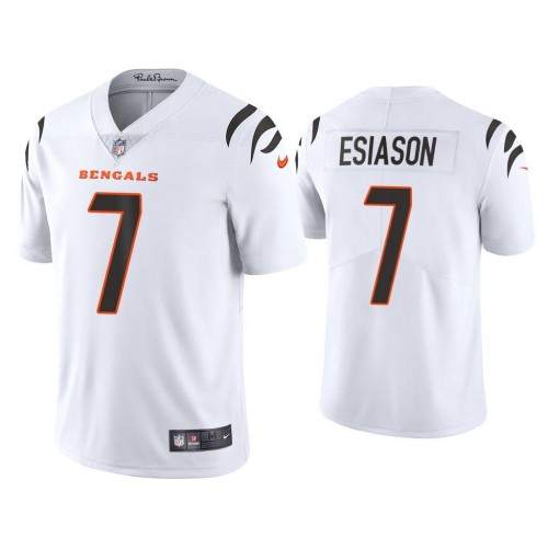 Cincinnati Bengals #7 Boomer Esiason White Men's Vapor Limited Jersey Men's