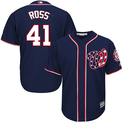 Washington Nationals #41 Joe Ross Navy Blue New Cool Base Stitched Jersey Men's