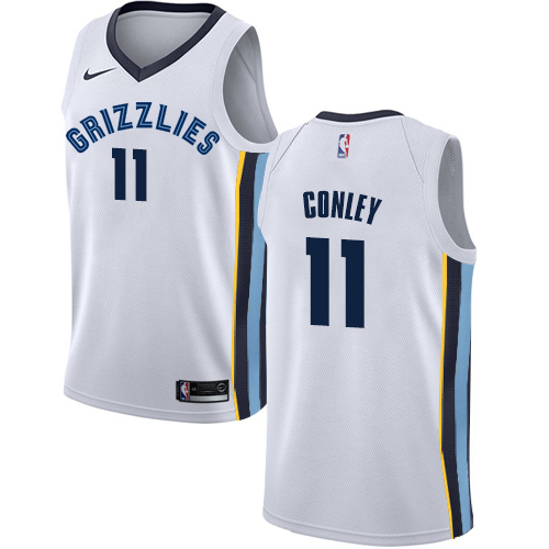 Memphis Grizzlies #11 Mike Conley White Womens Swingman Association Edition Jersey Womens