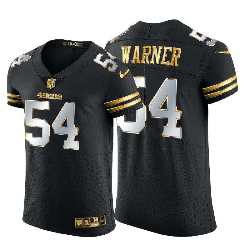 San Francisco 49ers #54 Fred Warner Men's Black Edition Vapor Untouchable Elite Jersey