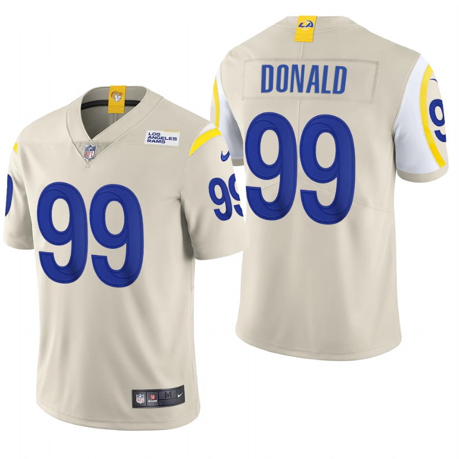 Los Angeles Rams #99 Aaron Donald Men's Bone 2020 Vapor Untouchable Limited Jersey