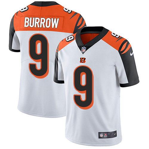 Bengals #9 Joe Burrow White Men's Stitched Vapor Untouchable Limited Jersey