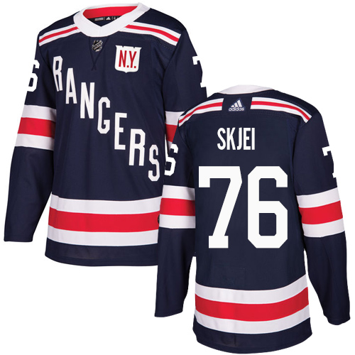 Adidas New York Rangers #76 Brady Skjei Navy Blue Authentic 2018 Winter Classic Stitched Jersey Men's