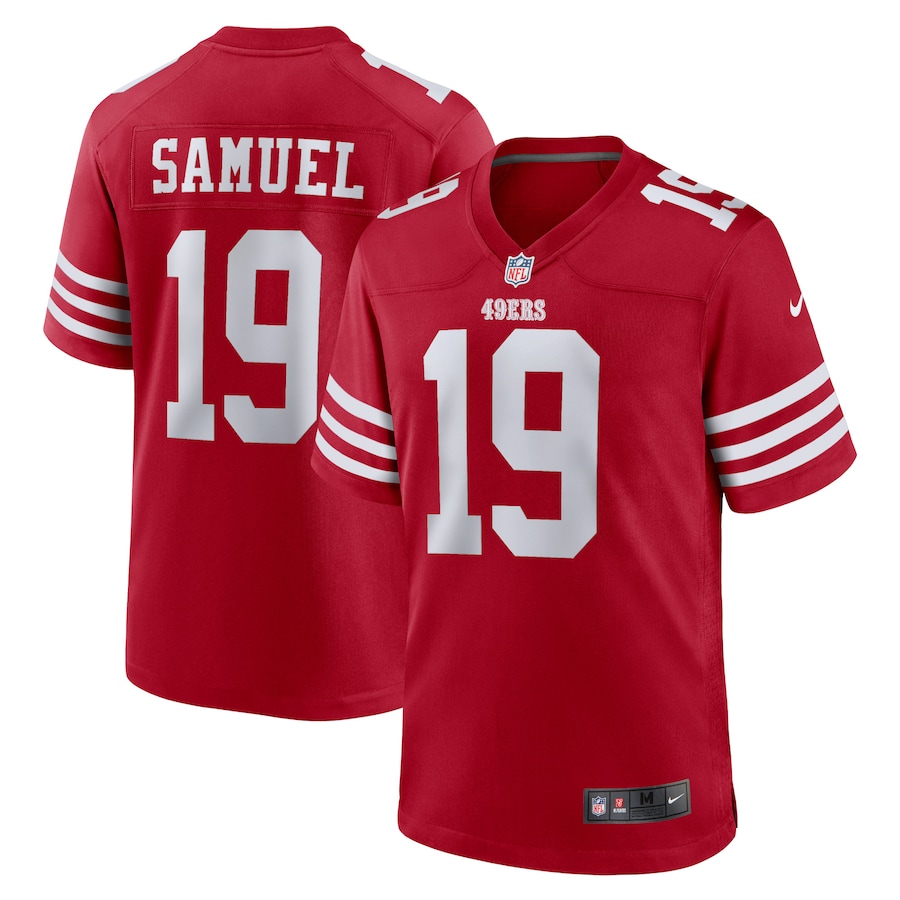 San Francisco 49ers #19 Deebo Samuel Men's 2022 Player Game Jersey - Scarlet