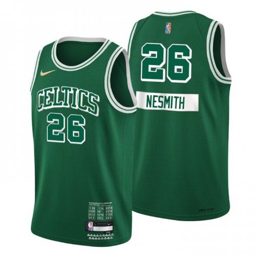 Boston Boston Celtics #26 Aaron Nesmith Mens Green 2021/22 Swingman Jersey - City Edition Mens