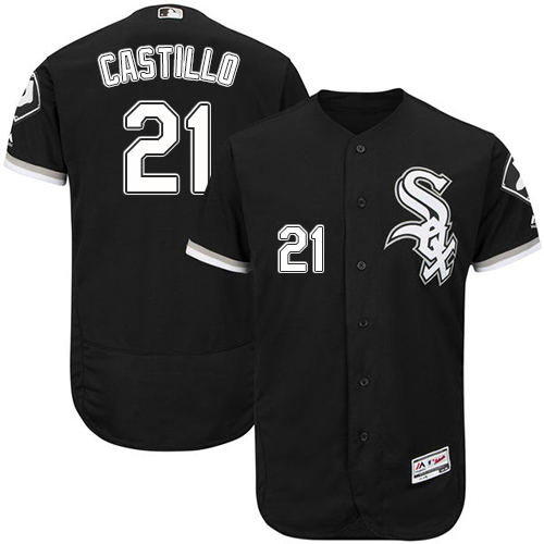 Chicago White Sox #21 Welington Castillo Black Flexbase Authentic Collection Stitched Jersey Men's