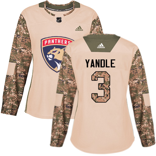 Adidas Florida Panthers #3 Keith Yandle Camo Authentic 2017 Veterans Day Women's Stitched Jersey Womens