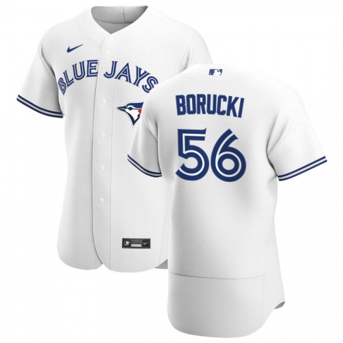 Toronto Toronto Blue Jays #56 Ryan Borucki Men's White Home 2020 Authentic Player Jersey Men's