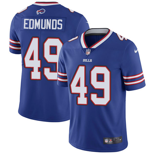 Bills #49 Tremaine Edmunds Royal Blue Team Color Men's Stitched Vapor Untouchable Limited Jersey