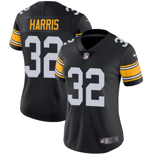 Steelers #32 Franco Harris Black Alternate Women's Stitched Vapor Untouchable Limited Jersey