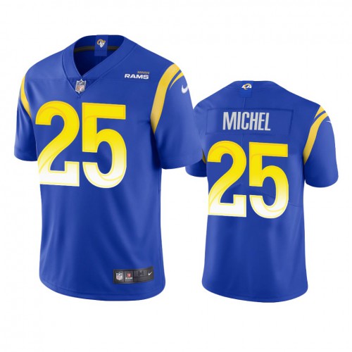 Los Angeles Los Angeles Rams #25 Sony Michel Men's Vapor Limited Jersey - Royal Men's