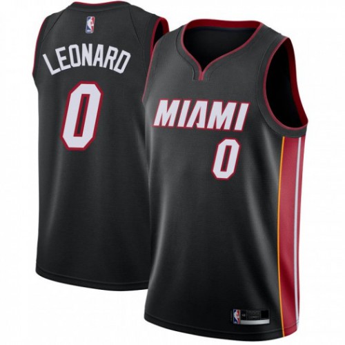 Miami Heat #0 Meyers Leonard Black Womens Swingman Icon Edition Jersey Womens