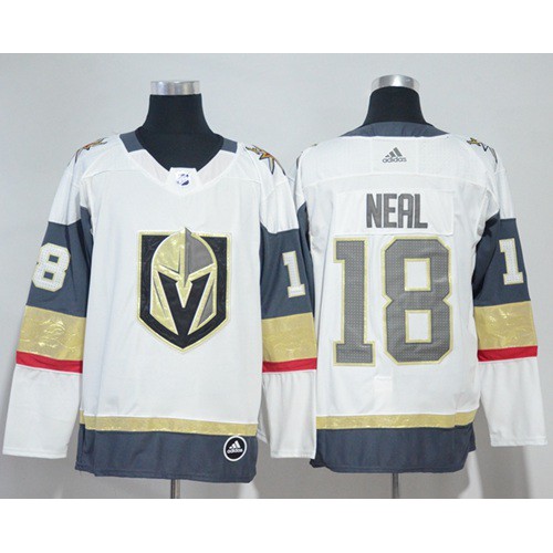 Adidas Golden Vegas Golden Knights #18 James Neal White Road Authentic Women's Stitched Jersey Womens