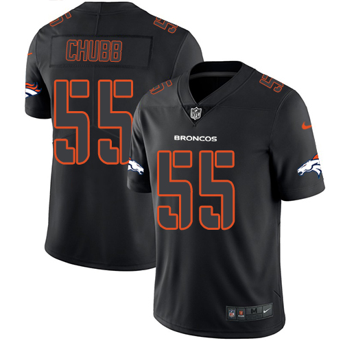 Denver Broncos #55 Bradley Chubb Black Men's Stitched Limited Rush Impact Jersey Men's