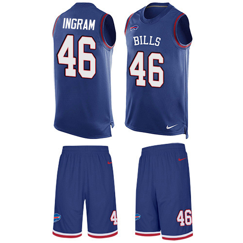 Bills #46 Ja'Marcus Ingram Royal Blue Team Color Men's Stitched Limited Tank Top Suit Jersey
