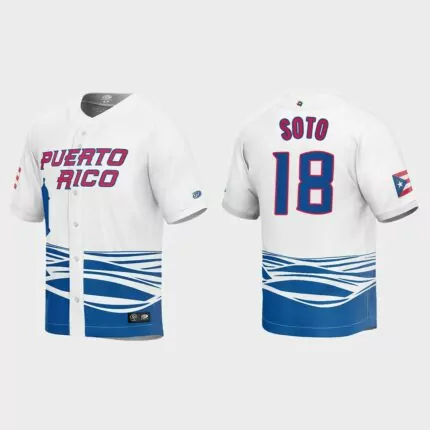 Neftali Soto Puerto Rico Baseball 2023 World Baseball Classic Jersey – White