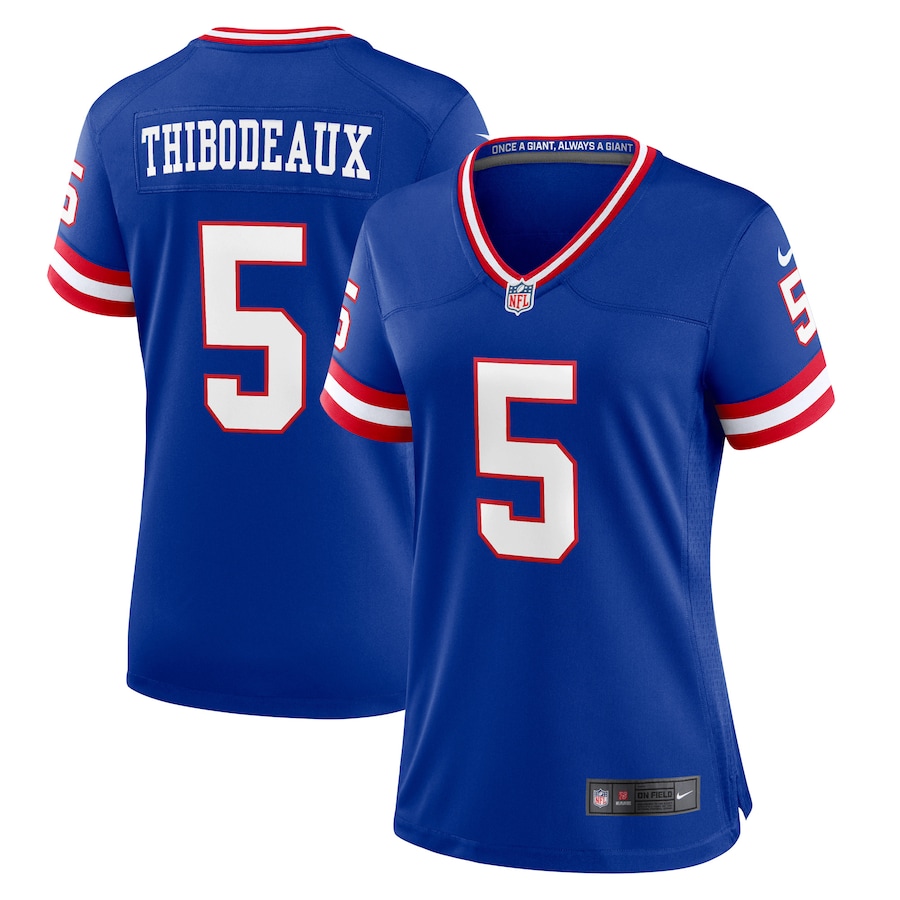 New York Giants #5 Kayvon Thibodeaux Royal Women's Classic Player Game Jersey