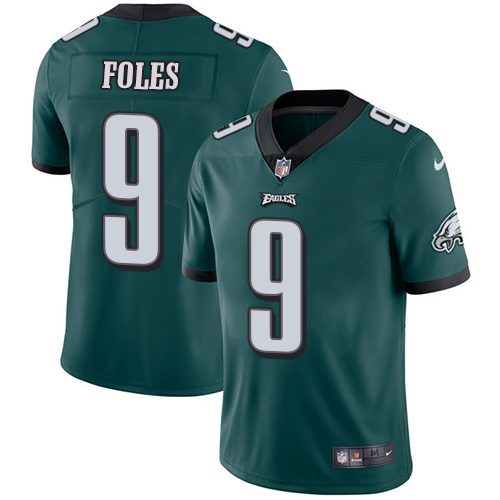 Philadelphia Eagles #9 Nick Foles Midnight Green Team Color Men's Stitched Vapor Untouchable Limited Jersey Men's