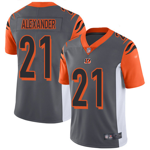 Cincinnati Bengals #21 Mackensie Alexander Silver Men's Stitched Limited Inverted Legend Jersey Men's