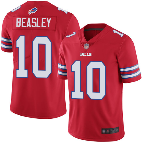 Buffalo Bills #10 Cole Beasley Red Men's Stitched Limited Rush Jersey Men's
