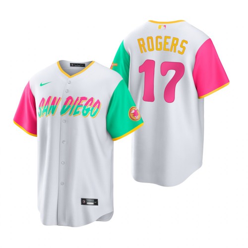 San Diego San Diego Padres #17 Taylor Rogers 2022 City Connect Men's Games Jersey - White Men's