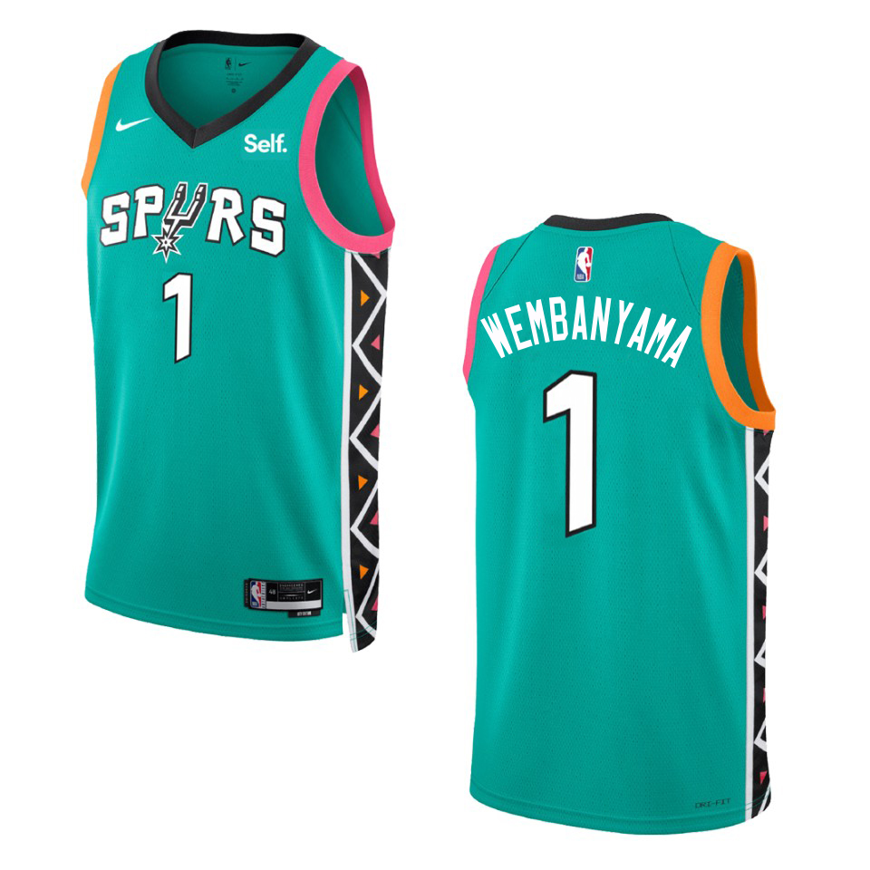 San Antonio Spurs #1 Victor Wembanyama Unisex Green 2022-23 Swingman Jersey - City Edition