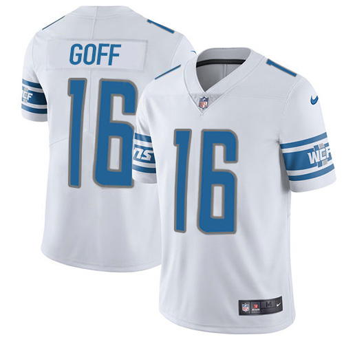 Detroit Lions #16 Jared Goff White Youth Stitched Vapor Untouchable Limited Jersey
