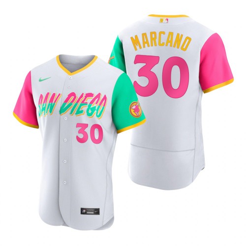 San Diego San Diego Padres #30 Tucupita Marcano 2022 City Connect Men's Authentic Jersey - White Men's
