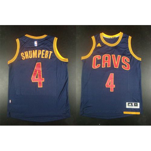 Revolution 30 Cleveland Cavaliers #4 Iman Shumpert Navy Blue CavFanatic Stitched Jersey Mens