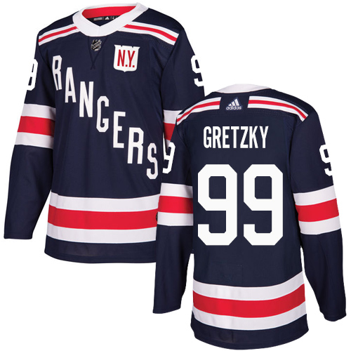 Adidas New York Rangers #99 Wayne Gretzky Navy Blue Authentic 2018 Winter Classic Stitched Youth Jersey Youth