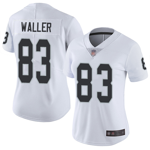 Raiders #83 Darren Waller White Women's Stitched Vapor Untouchable Limited Jersey