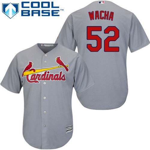 St.Louis Cardinals #52 Michael Wacha Grey Cool Base Stitched Youth Jersey Youth