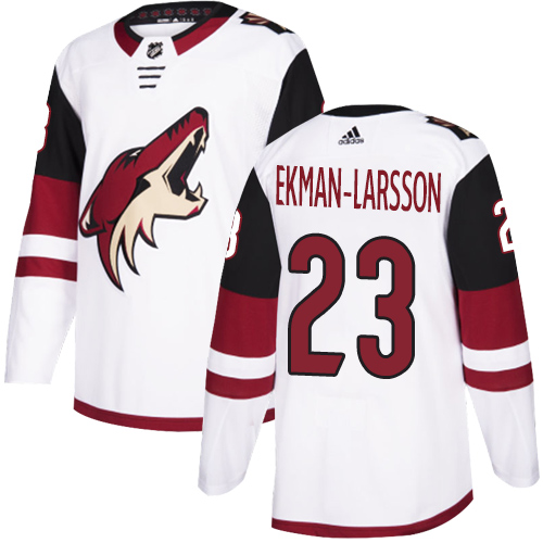 Adidas Arizona Coyotes #23 Oliver Ekman-Larsson White Road Authentic Stitched Youth Jersey Youth