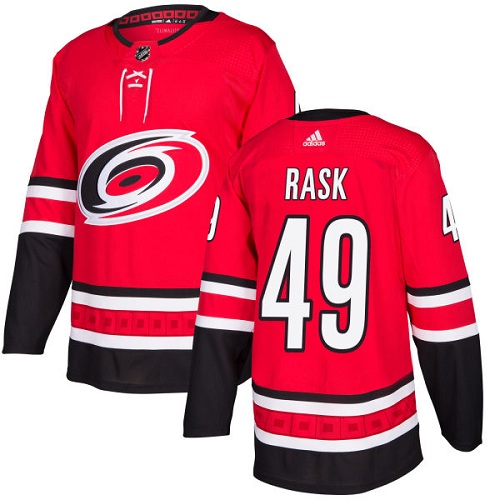 Adidas Carolina Hurricanes #49 Victor Rask Red Home Authentic Stitched Youth Jersey Youth