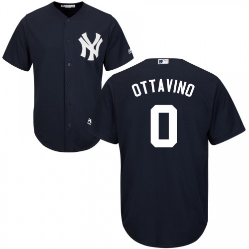 New York Yankees #0 Adam Ottavino Navy Cool Base Stitched Jersey Men's