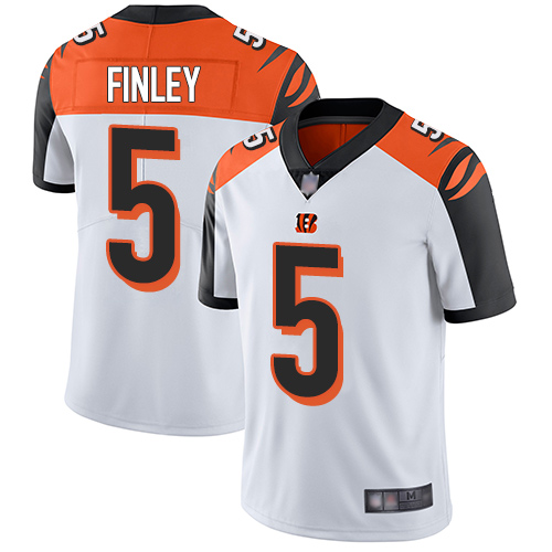 Cincinnati Bengals #5 Ryan Finley White Men's Stitched Vapor Untouchable Limited Jersey Men's