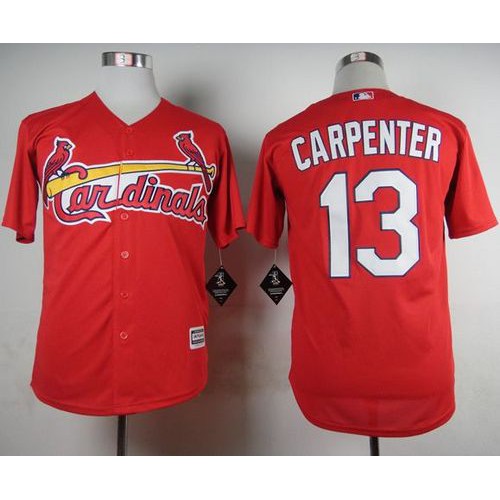 St.Louis Cardinals #13 Matt Carpenter Red Cool Base Stitched Jersey Men's