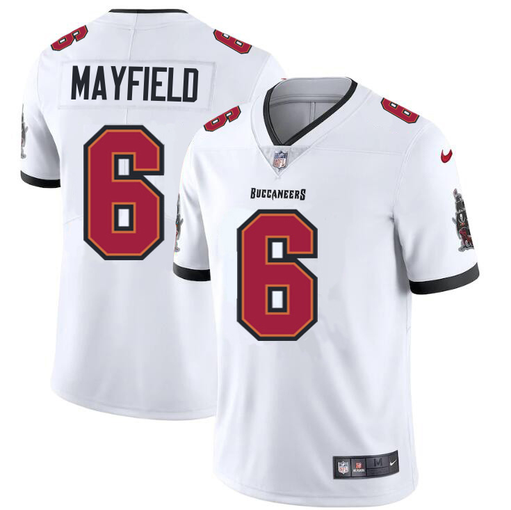 Tampa Bay Buccaneers #6 Baker Mayfield Men's White Vapor Limited Jersey