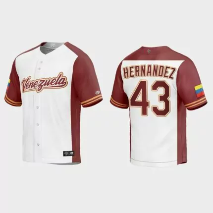 Carlos Hernandez Venezuela Baseball 2023 World Baseball Classic Replica Jersey – White