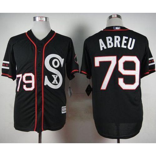 Chicago White Sox #79 Jose Abreu Black New Cool Base Stitched Jersey Men's