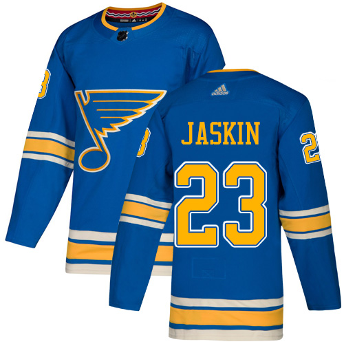 Adidas St. Louis Blues #23 Dmitrij Jaskin Light Blue Alternate Authentic Stitched Jersey Men's